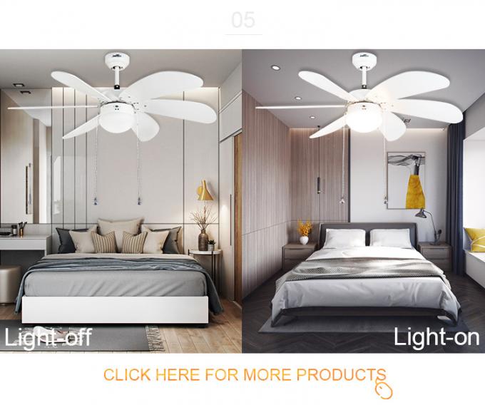 Restaurant-Zug-Ketten-Schalter-Deckenlüfter sechs MDF-Blätter