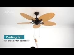 52 Inch Large Airflow Low Noise 5 Blades Energy Saving Decorative Ceiling Fan