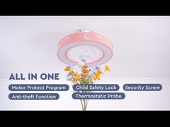 Ebener Deckenlüfter-Rosa-Deckenlüfter des Berg-LED mit dem Thema der Kinder, DC-Motor