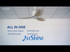 Flacher Deckenlüfter mit Fernbedienung