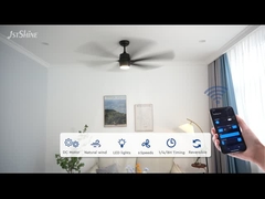 Größerer Deckenventilator Licht 6 Abs Klingen Modern schwarz Hohe Luftmenge