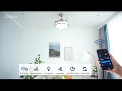 Unsichtbarer Deckenventilator Weisheit Dimmbare LED-Licht 3 Pc Blades Innenzimmer