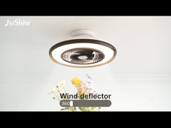 Bladeless Led Deckenventilator Flush Mount für niedriges Profil Dimming LED Licht