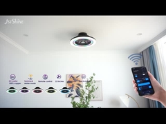 Schlafzimmer Bladeless Ventilator mit RGB Licht Smart APP Schwarz Moderne Kleingröße Farben