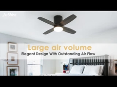 36-Zoll-Moderne Led Unsichtbare Deckenventilator Mini 4 Sperrholzblätter Niedrigprofil-Dimmlicht