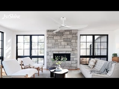 52 Zoll weißer Deckenventilator ohne Licht ABS Blade Smart APP Steuerung