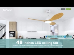 Dekorativer Deckenventilator mit Led-Licht Wohnzimmer leise DC-Motor