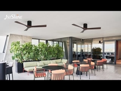 Walnussholzdeckenventilator mit Fernbedienung