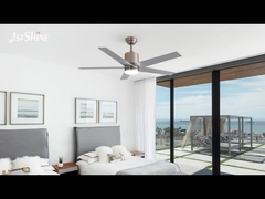 52-Zoll-Satin-Nickel-Deckenventilator mit 5-MDF-Blade-Gleichstrommotor