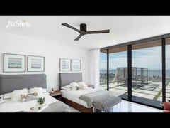 Dunkelholzdeckenventilator mit Gleichstrommotor leise Hochgeschwindigkeit