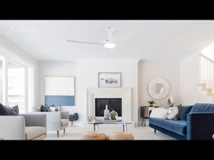 Weiß/schwarzer Deckenventilator mit Dimmbarer Fernbedienung