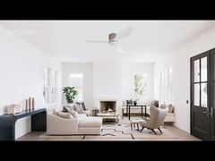 Moderner Deckenventilator 48'' Kunststoffflügel DC-Motor Dual-Funktions-Modell mit optionalem Lichtbausatz