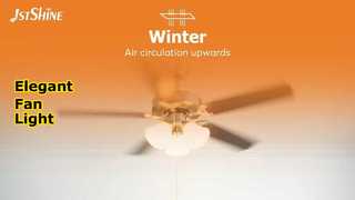 52-Zoll-Deckenventilator im europäischen Stil mit Licht