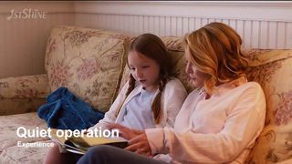 Moderner weißer Deckenventilator mit leisem Gleichstrommotor und LED-Licht