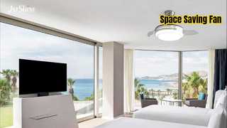 36-Zoll-LED-Licht mit einziehbarem Deckenventilator