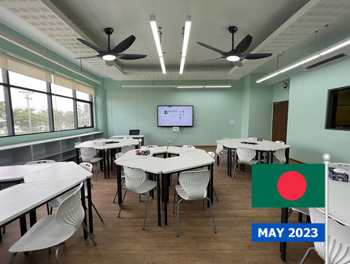 Projekt für Deckenventilatoren in der Internationalen Schule