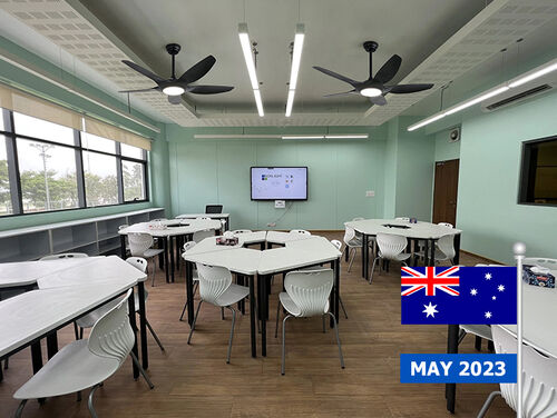 Projekt für Deckenventilatoren in der Internationalen Schule