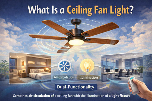 Aktuelle Unternehmensnachrichten über What Is a Ceiling Fan Light?