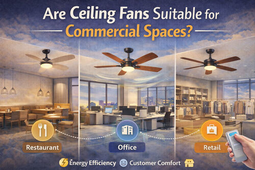 Letzter Firmenblog über Sind Deckenventilatoren für gewerbliche Räume geeignet?