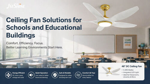 Aktuelle Unternehmensnachrichten über Lösungen für Deckenventilatoren für Schulen und Bildungsgebäude