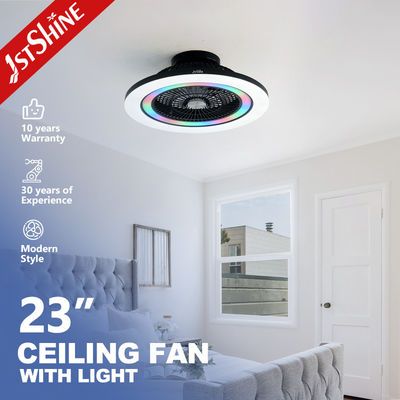 Guter Preis 23-Zoll-Deckenventilator ohne Flügel mit Gleichstrommotor, RGB-Licht und Fernbedienung für Schlafzimmer Online