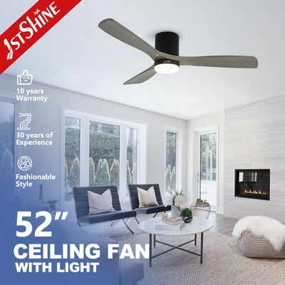 Guter Preis 52 Zoll Flush Mount Deckenventilator mit Gleichstrommotor und 3 Massivholzblättern Online