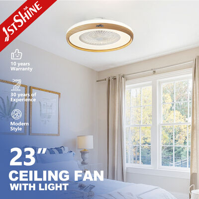 Guter Preis 23-Zoll-Fernbedienung LED-Deckenventilator-Licht mit DC-Motor und Fernbedienung für niedrige Decken Online