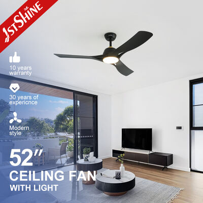 Qualität 52 Zoll LED Deckenventilator mit DC-Motor und ABS-Flügeln für moderne Wohnräume Fabrik