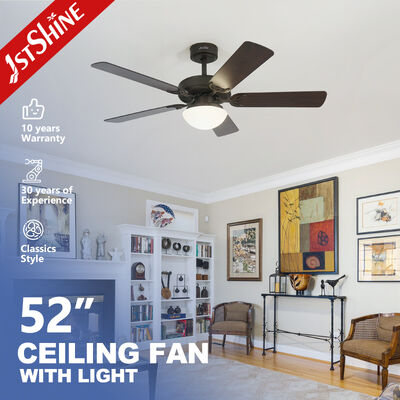 Guter Preis 52 Zoll moderner Deckenventilator mit Licht mit Gleichstrommotor und 6-Gang-Fernbedienung Online