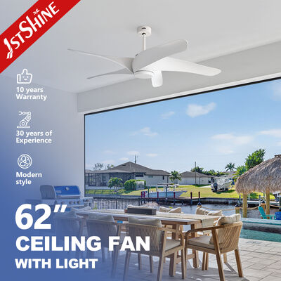 Qualität 62-Zoll 5 ABS Blade Plastikdeckenventilator mit LED-Licht und Gleichstrommotor Fabrik