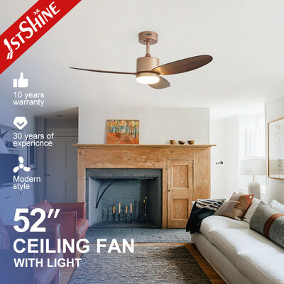 Guter Preis 52 Zoll Holzkorn ABS Blatt DC Motor Deckenventilator mit dimmbarer LED-Licht Online