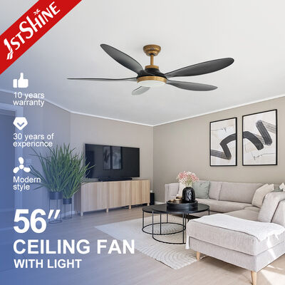 Qualität 56 Zoll moderner Plastikdeckenventilator mit Gleichstrommotor und energiesparendem LED-Licht Fabrik