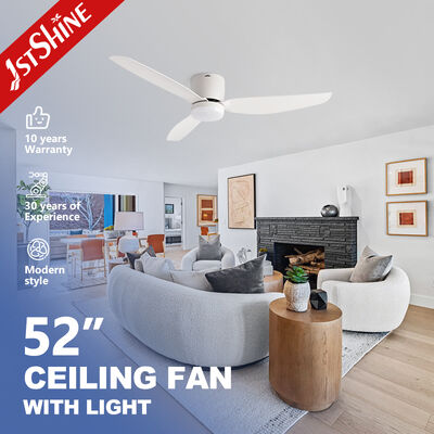 Guter Preis 52 Zoll niedriges DC-Motor-Plastikdeckenventilator mit Flush Mount Design Online